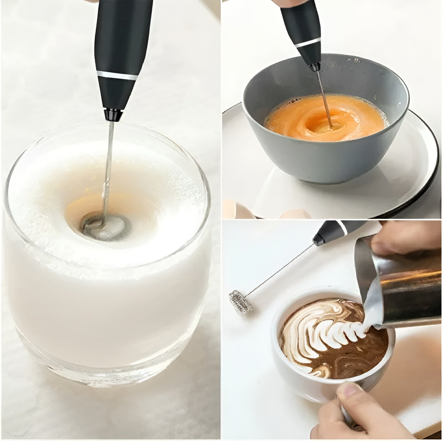 Rechargeable Coffee Beater – 3 High Speeds Adjustable Electric