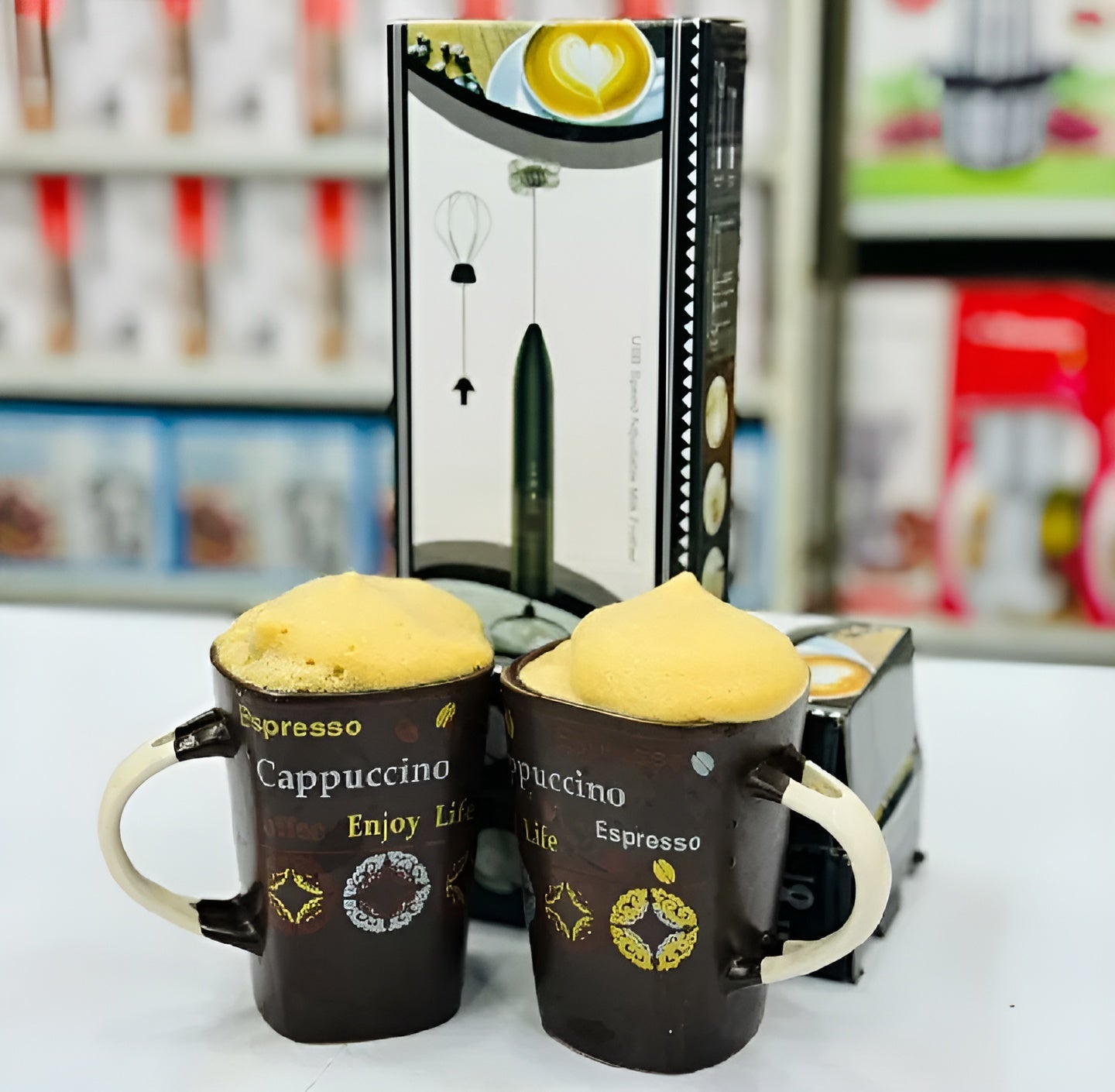 Rechargeable Coffee Beater – 3 High Speeds Adjustable Electric