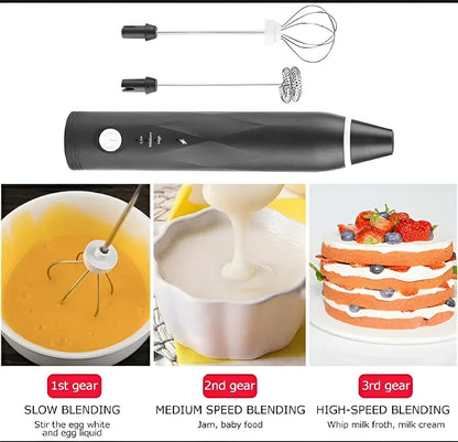 Rechargeable Coffee Beater – 3 High Speeds Adjustable Electric
