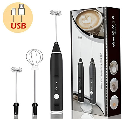 Rechargeable Coffee Beater – 3 High Speeds Adjustable Electric